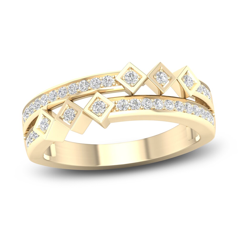 Diamond Stackable Ring 1/5 ct tw Round 14K Yellow Gold tuuZacC8 Diamond Stackable Ring 1/5 ct tw Round 14K Yellow Gold tuuZacC8