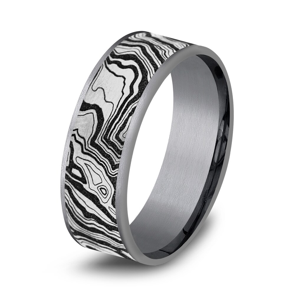 Men\'s Topography Print Wedding Band Tantalum/Titanium 7.5mm u1aRaTzZ Men\'s Topography Print Wedding Band Tantalum/Titanium 7.5mm u1aRaTzZ