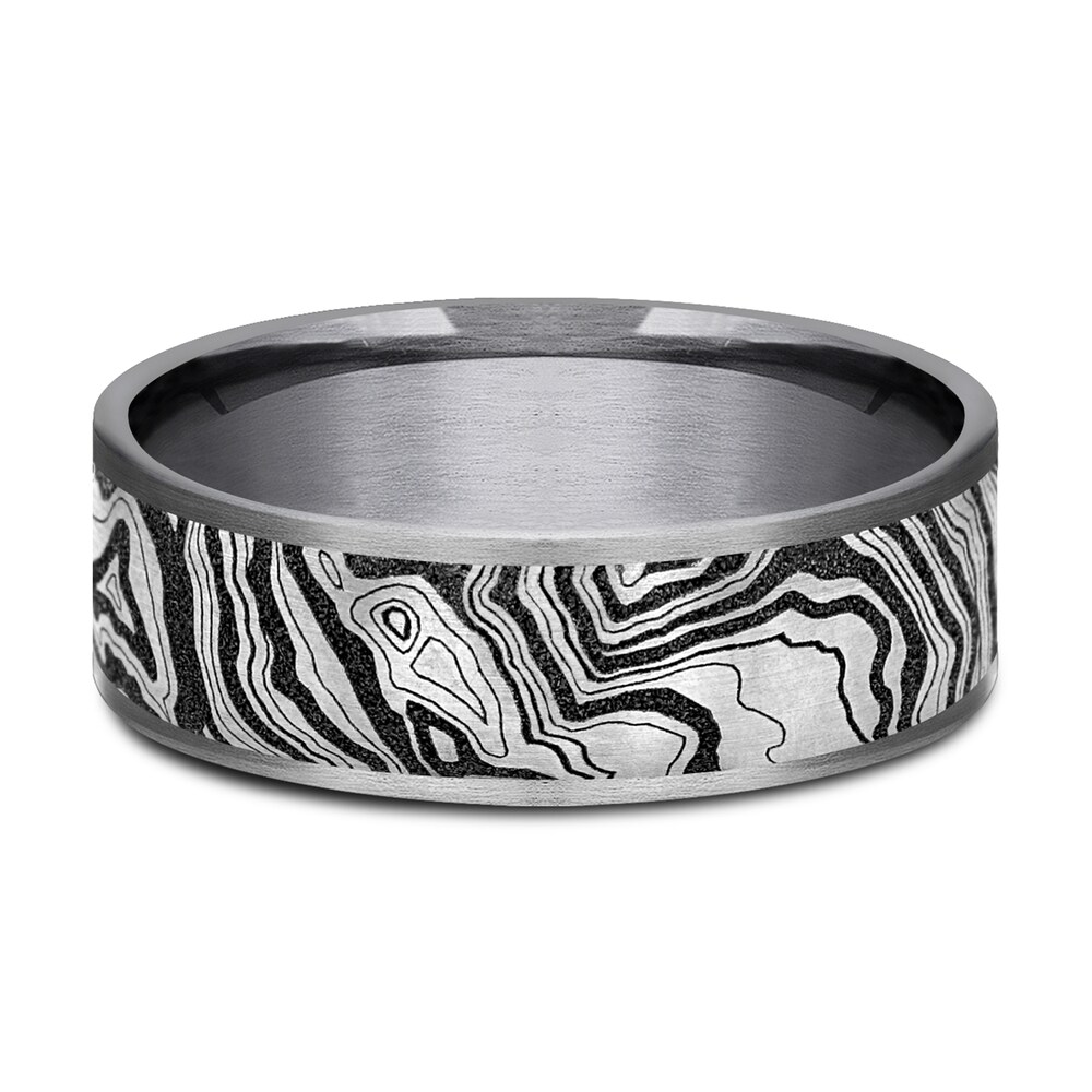 Men\'s Topography Print Wedding Band Tantalum/Titanium 7.5mm u1aRaTzZ Men\'s Topography Print Wedding Band Tantalum/Titanium 7.5mm u1aRaTzZ