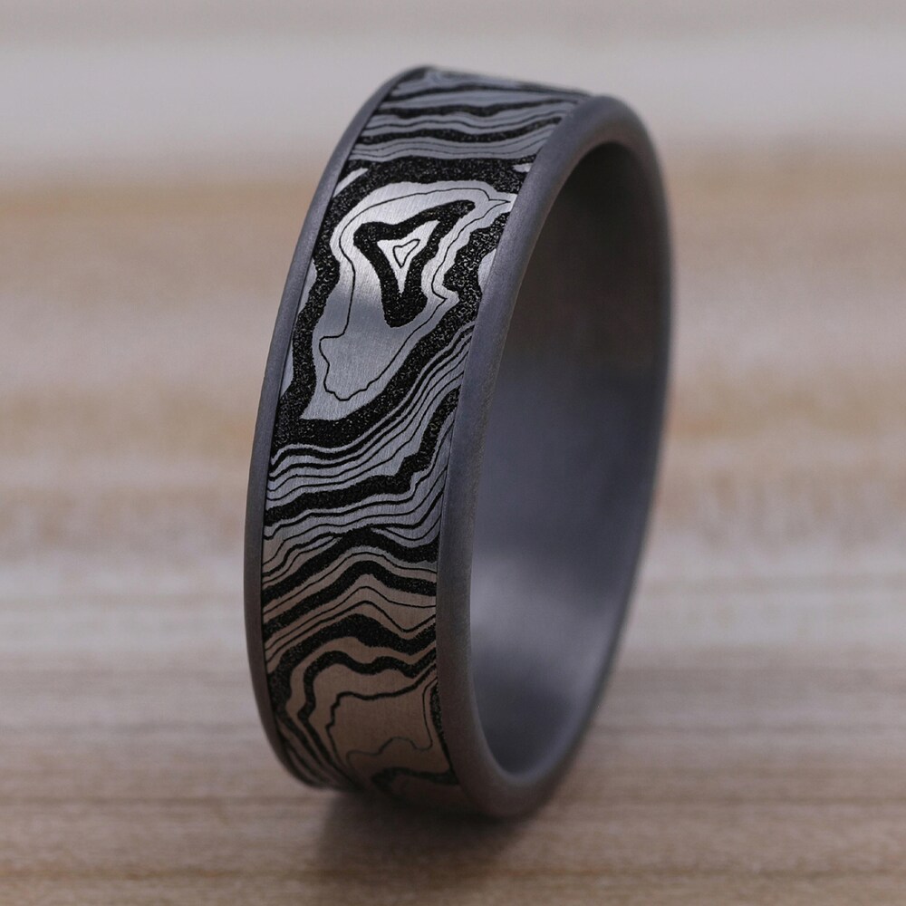 Men\'s Topography Print Wedding Band Tantalum/Titanium 7.5mm u1aRaTzZ Men\'s Topography Print Wedding Band Tantalum/Titanium 7.5mm u1aRaTzZ