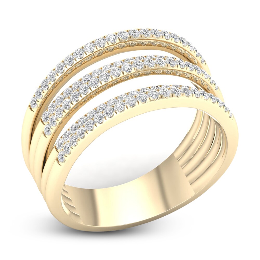 Diamond Ring 1/2 ct tw Round 10K Yellow Gold u6FsAiab