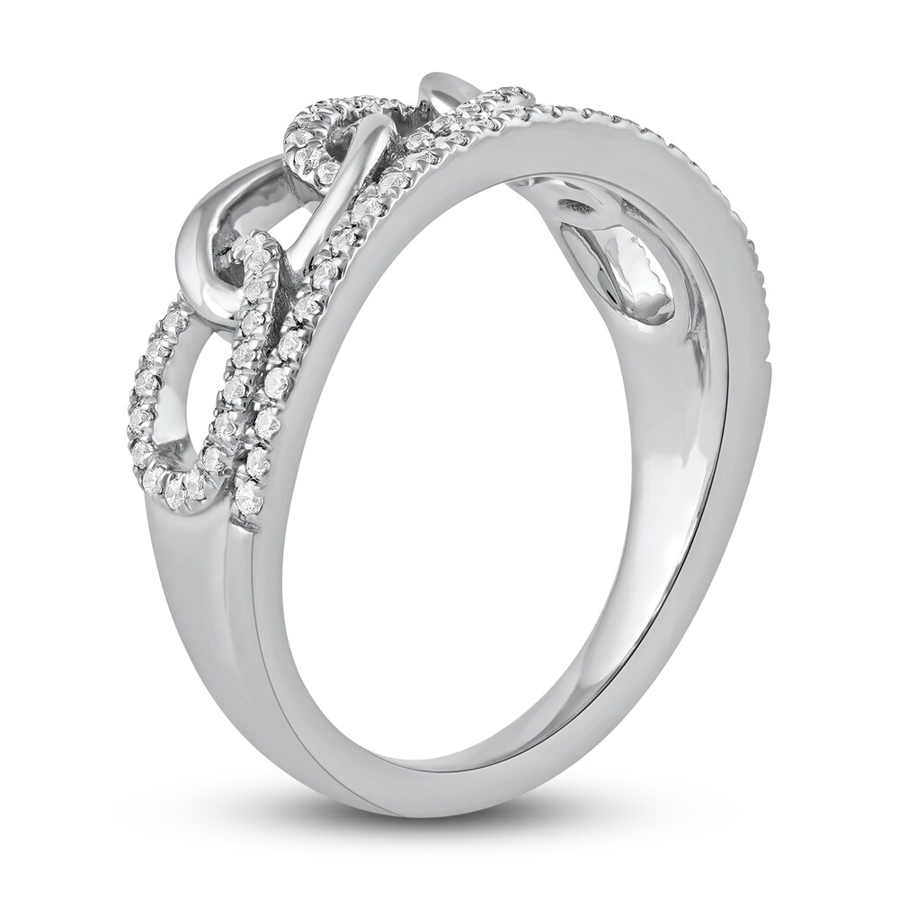 Diamond Cuban Link Ring 1/4 ct tw Round 14K White Gold uEVIJwkO Diamond Cuban Link Ring 1/4 ct tw Round 14K White Gold uEVIJwkO