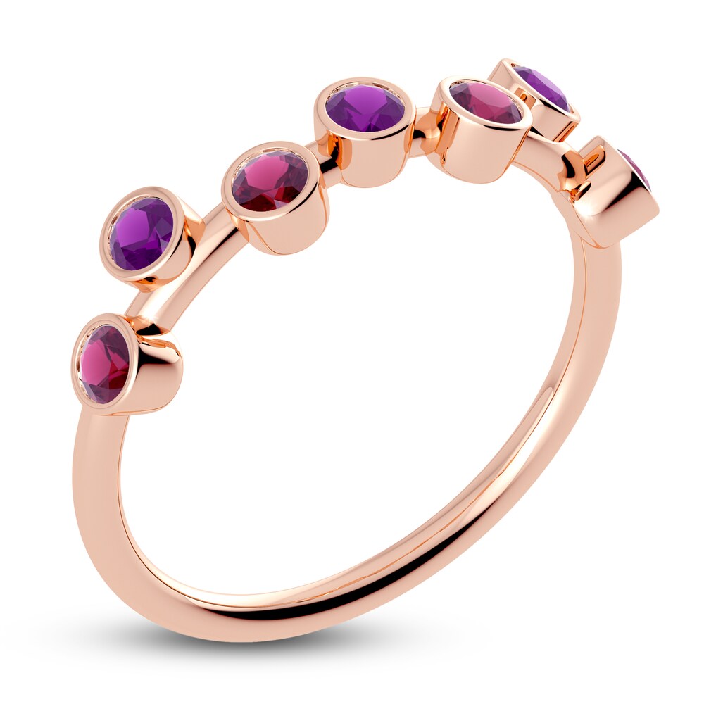 Juliette Maison Natural Amethyst & Natural Rhodolite Garnet Ring 10K Rose Gold uKsB9OlO Juliette Maison Natural Amethyst & Natural Rhodolite Garnet Ring 10K Rose Gold uKsB9OlO