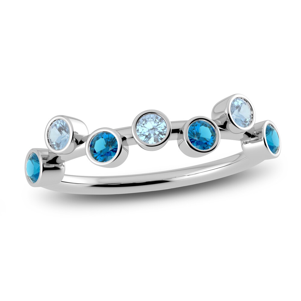 Juliette Maison Natural Aquamarine & Natural Blue Zircon Ring 10K White Gold uNWq22wh Juliette Maison Natural Aquamarine & Natural Blue Zircon Ring 10K White Gold uNWq22wh