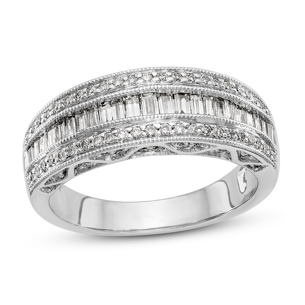 Diamond Band 3/4 ct tw Round 14K White Gold uYxeVwbh Diamond Band 3/4 ct tw Round 14K White Gold uYxeVwbh