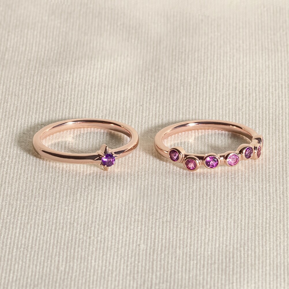 Juliette Maison Natural Ruby & Natural Aquamarine Ring 10K Rose Gold uaerhRwA Juliette Maison Natural Ruby & Natural Aquamarine Ring 10K Rose Gold uaerhRwA