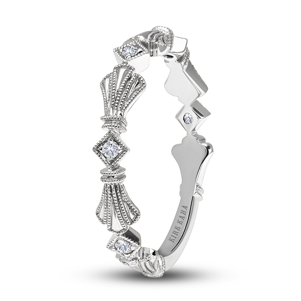 Kirk Kara Diamond 3-Leaf Wedding Band 1/20 ct tw Round Platinum ueSNKfAC Kirk Kara Diamond 3-Leaf Wedding Band 1/20 ct tw Round Platinum ueSNKfAC