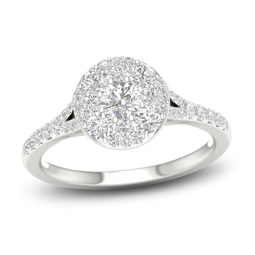 Diamond Ring 3/4 ct tw Round 14K White Gold ugYFv48F Diamond Ring 3/4 ct tw Round 14K White Gold ugYFv48F