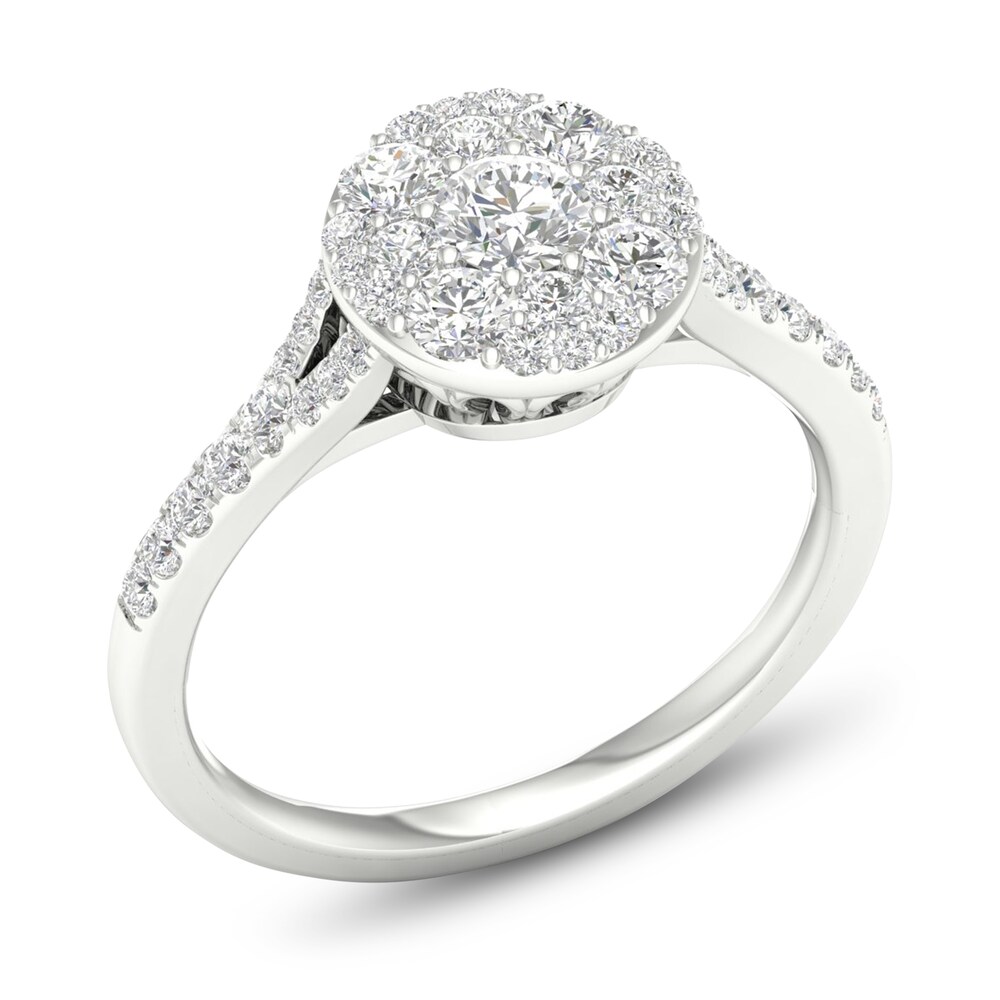 Diamond Ring 3/4 ct tw Round 14K White Gold ugYFv48F Diamond Ring 3/4 ct tw Round 14K White Gold ugYFv48F