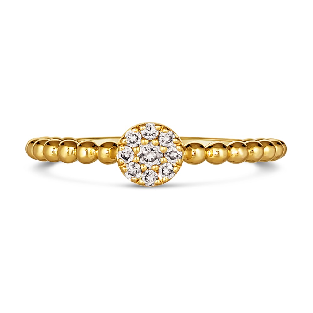 Le Vian Diamond Ring 1/10 ct tw Round 14K Honey Gold uobKnREM Le Vian Diamond Ring 1/10 ct tw Round 14K Honey Gold uobKnREM