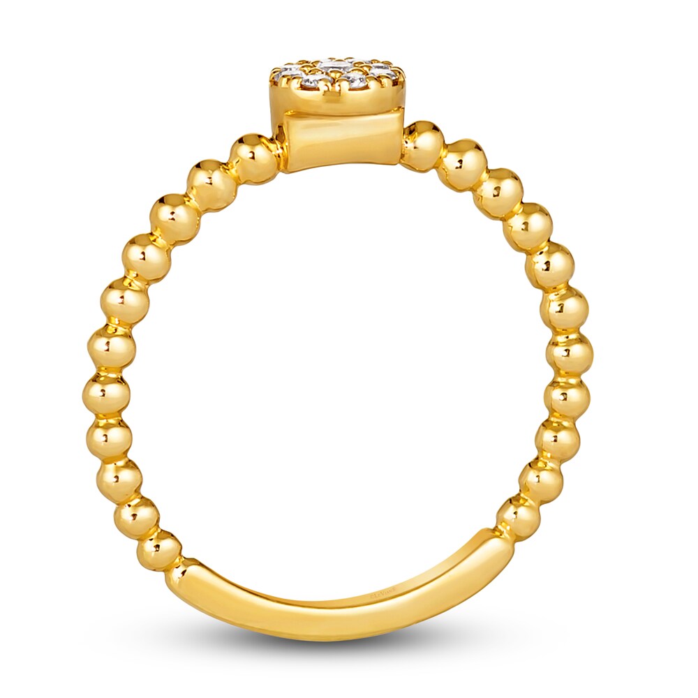 Le Vian Diamond Ring 1/10 ct tw Round 14K Honey Gold uobKnREM Le Vian Diamond Ring 1/10 ct tw Round 14K Honey Gold uobKnREM