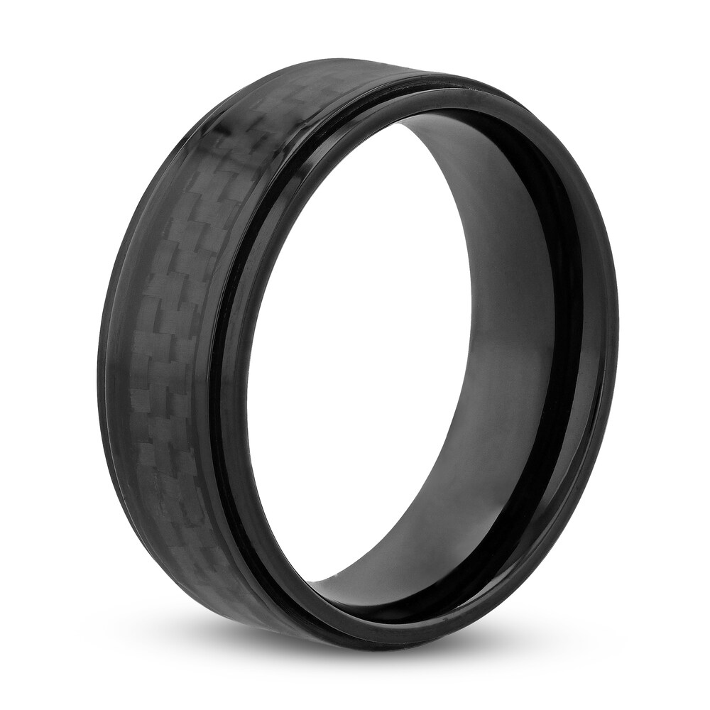Wedding Band Black Titanium/Carbon Fiber 8mm utP5Vsc7 Wedding Band Black Titanium/Carbon Fiber 8mm utP5Vsc7