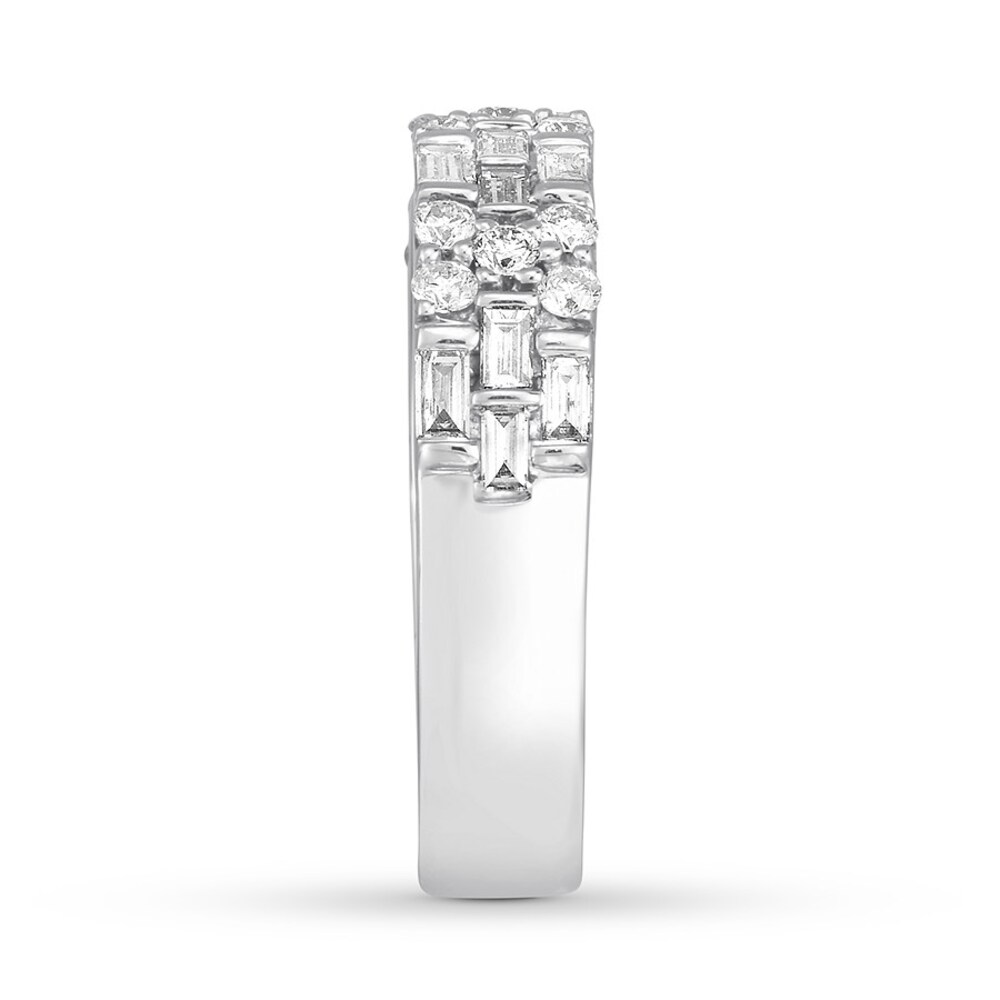 Diamond Band 3/4 ct tw Round/Baguette 14K White Gold uxX6v7Dw Diamond Band 3/4 ct tw Round/Baguette 14K White Gold uxX6v7Dw