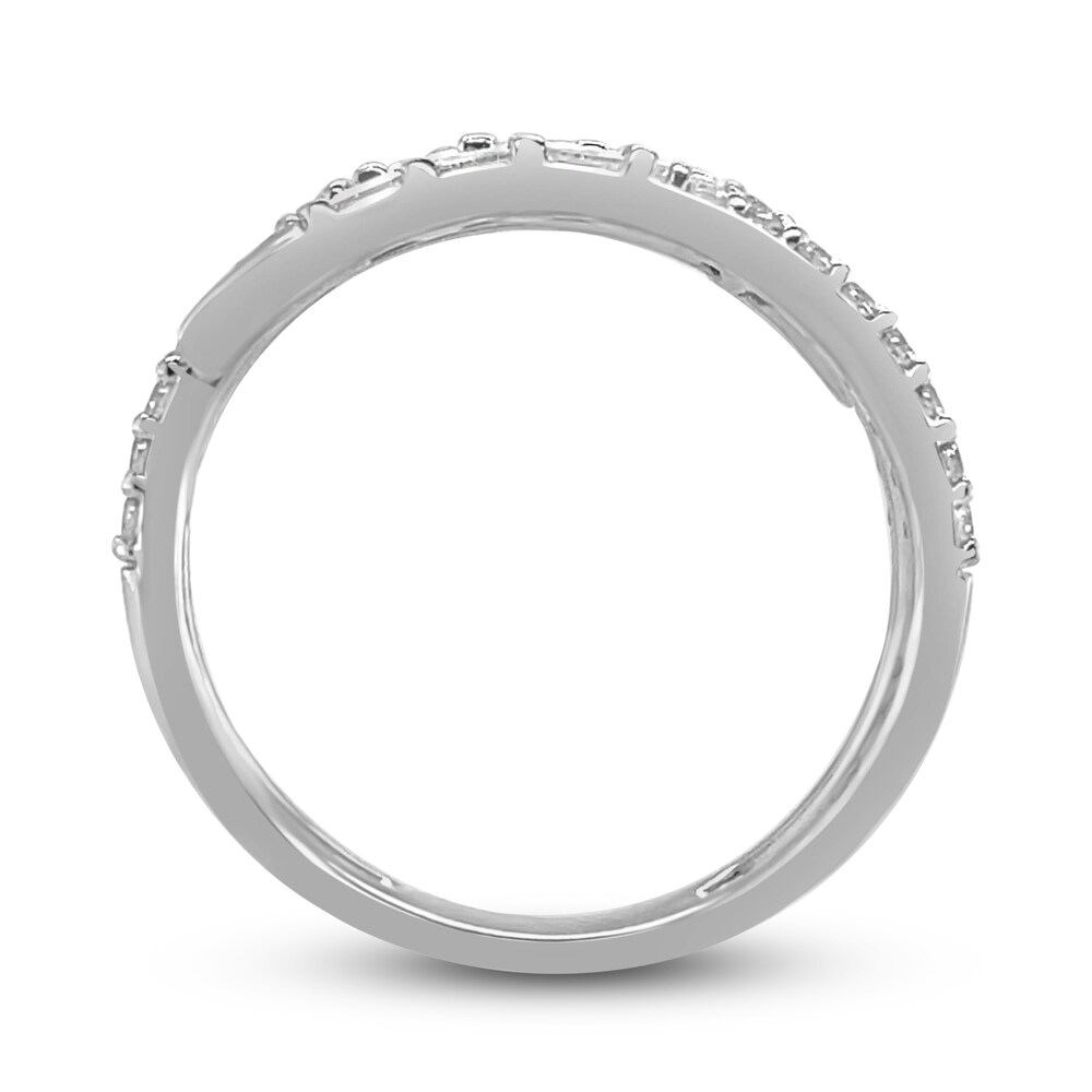 Diamond Wrap Ring 1/2 ct tw Round/Baguette 10K White Gold v34SbRAQ Diamond Wrap Ring 1/2 ct tw Round/Baguette 10K White Gold v34SbRAQ