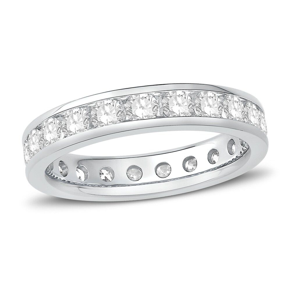 Diamond Eternity Band 2 ct tw Round 14K White Gold v5Kfp6s1