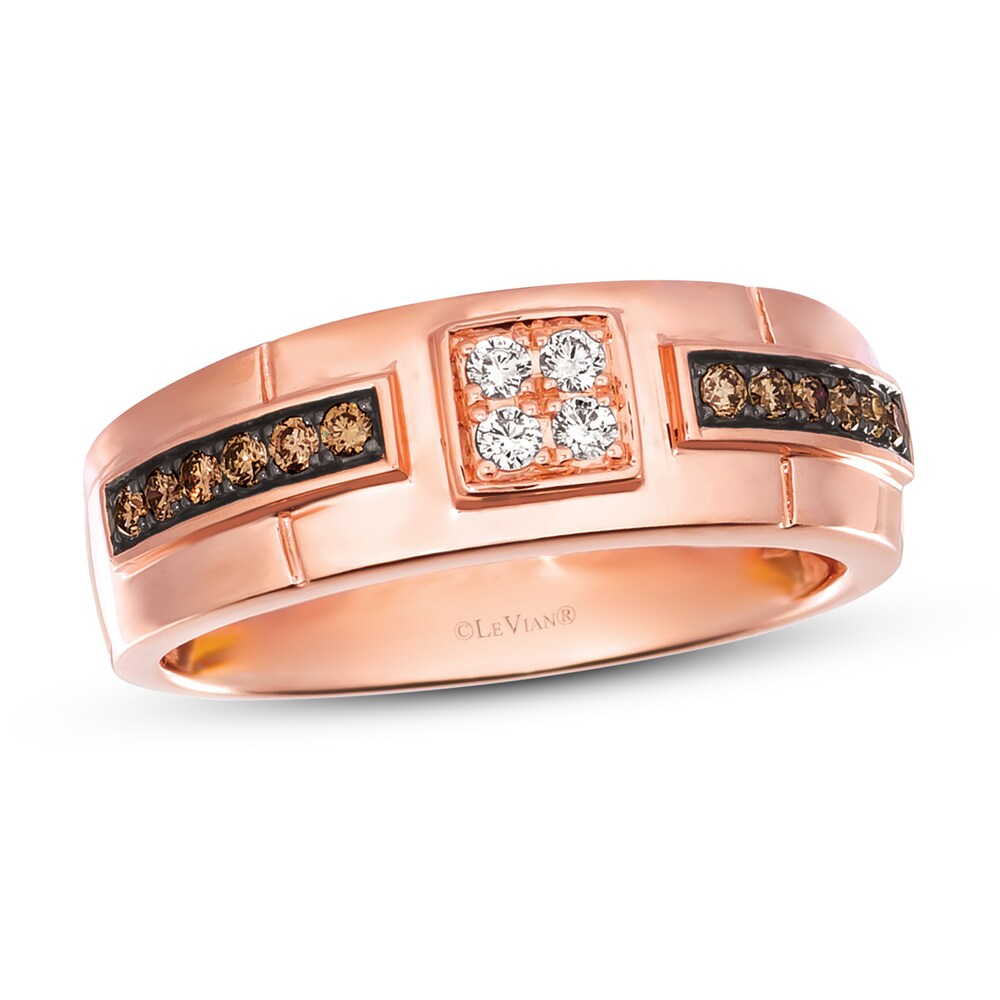 Le Vian Men's Diamond Ring 1/4 ct tw Round 14K Strawberry Gold vIp8SZGK Le Vian Men's Diamond Ring 1/4 ct tw Round 14K Strawberry Gold vIp8SZGK