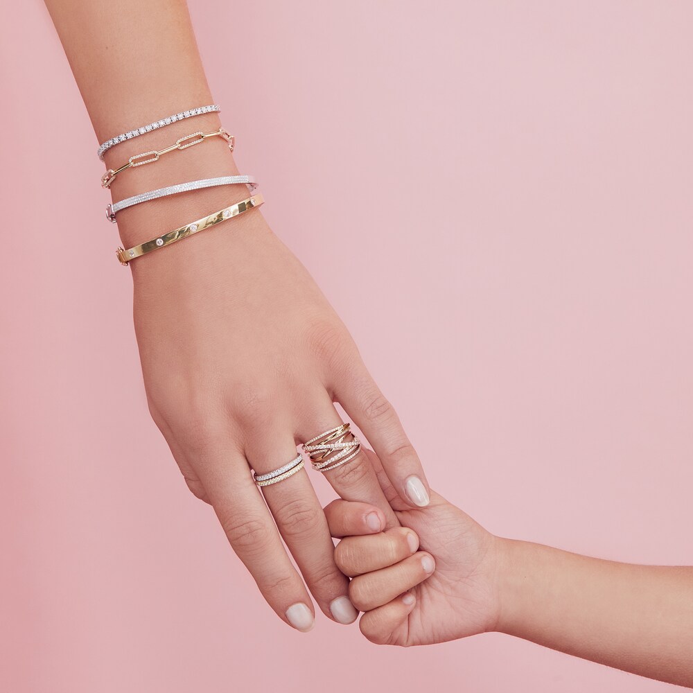 Shy Creation Diamond Ring 5/8 ct tw Round 14K Yellow Gold SC55005591 vOoET9NL