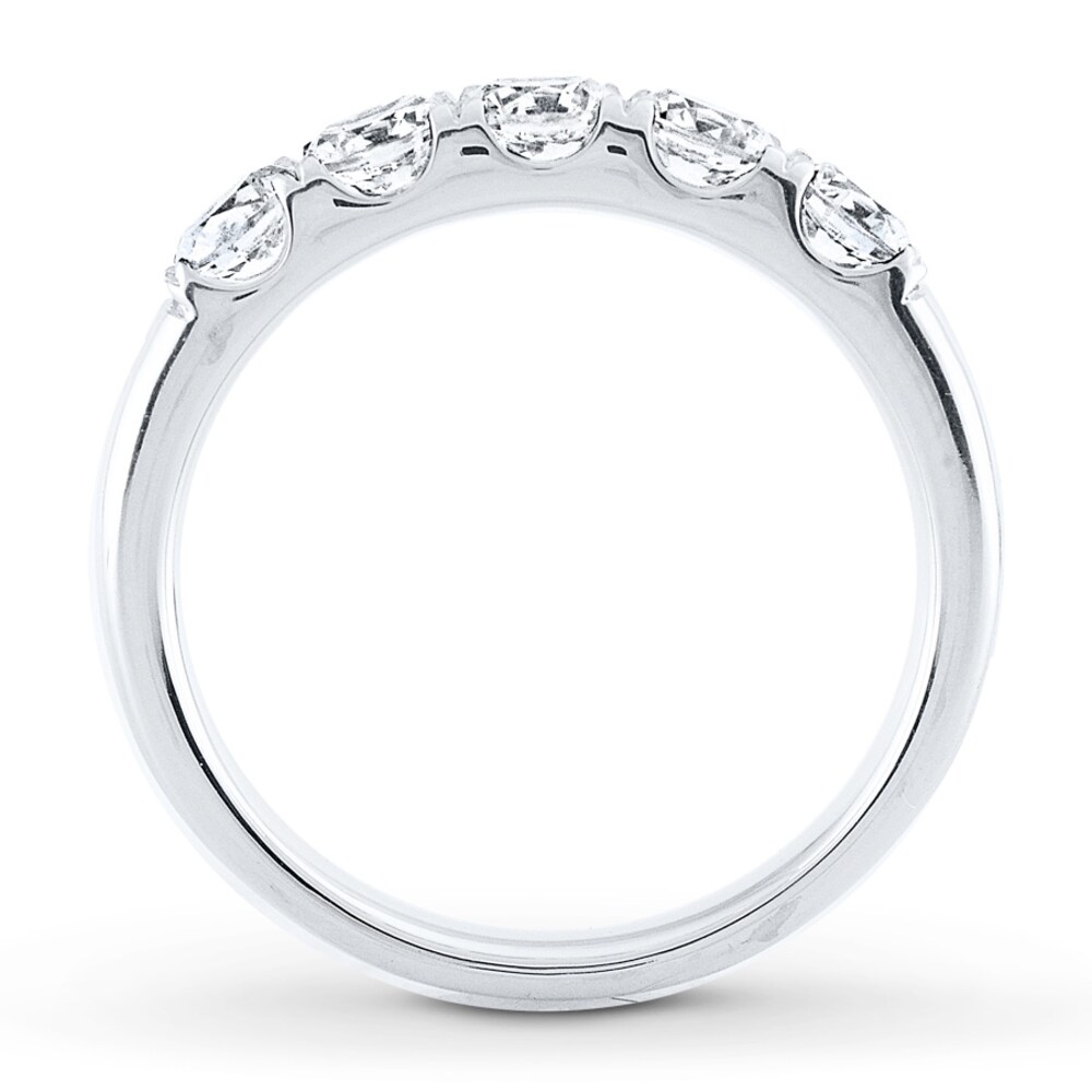 Diamond Anniversary Band 1 ct tw Round-cut 14K White Gold vRcotBGc Diamond Anniversary Band 1 ct tw Round-cut 14K White Gold vRcotBGc