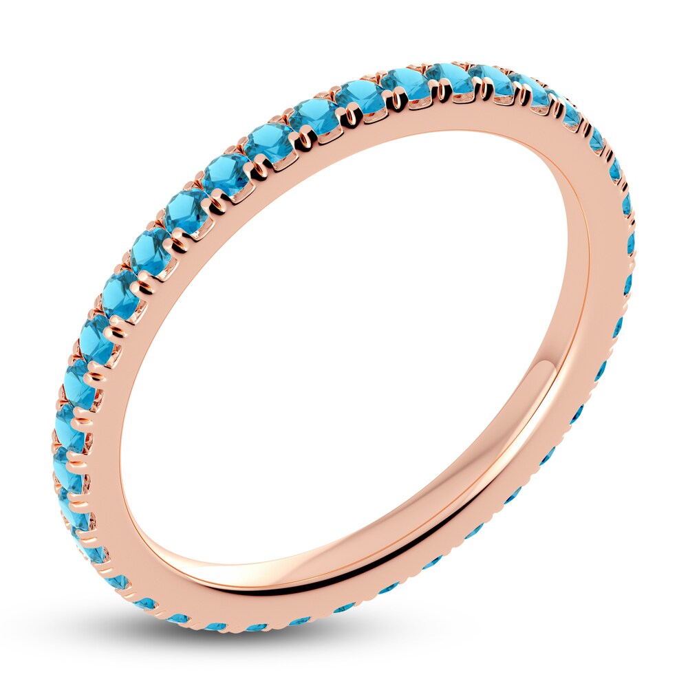 Juliette Maison Natural Blue Zircon Eternity Ring 10K Rose Gold vSZIkL9X Juliette Maison Natural Blue Zircon Eternity Ring 10K Rose Gold vSZIkL9X