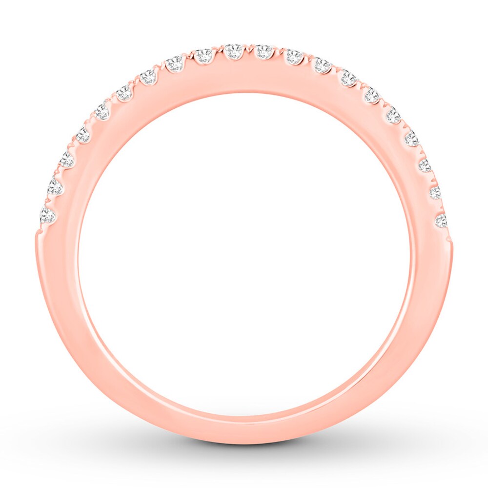 Diamond Anniversary Ring 1/4 carat tw Round 14K Rose Gold vU4itf6K Diamond Anniversary Ring 1/4 carat tw Round 14K Rose Gold vU4itf6K