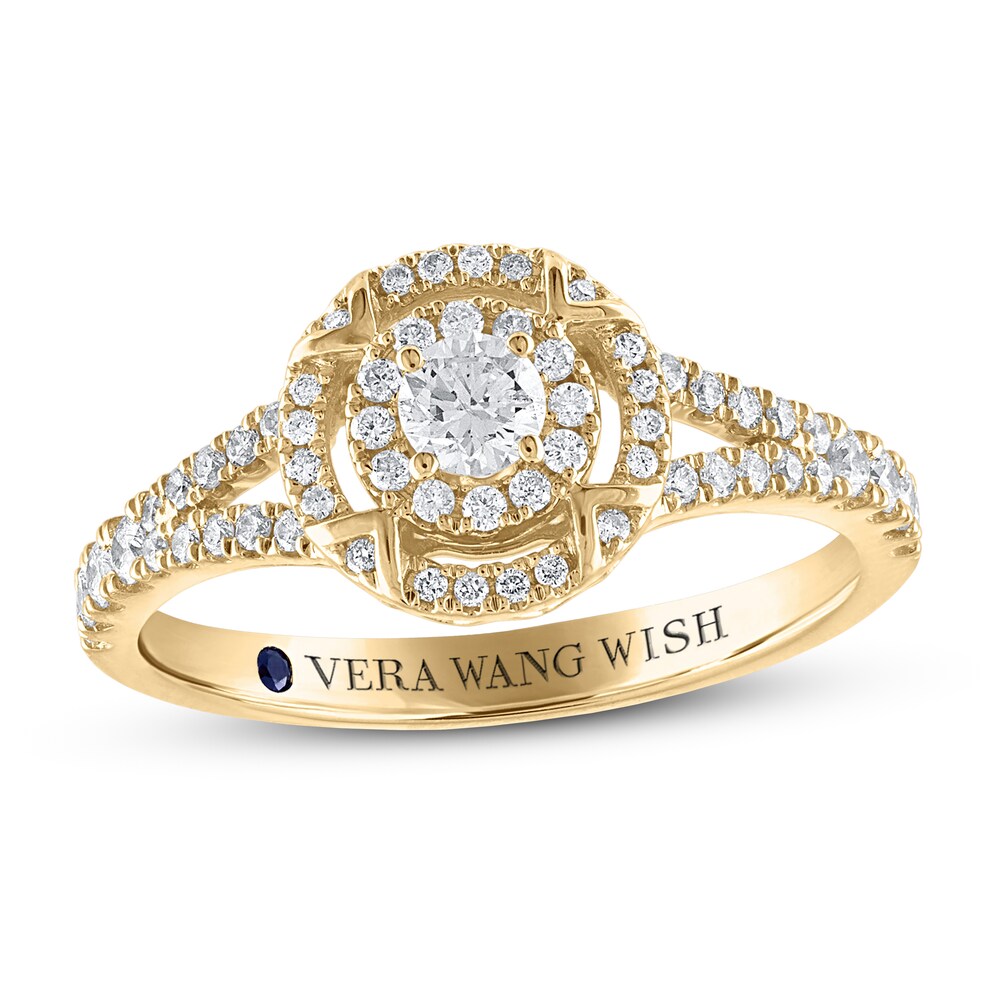 Vera Wang WISH Diamond Ring 1/2 ct tw Round 10K Yellow Gold vaFcSbUM Vera Wang WISH Diamond Ring 1/2 ct tw Round 10K Yellow Gold vaFcSbUM
