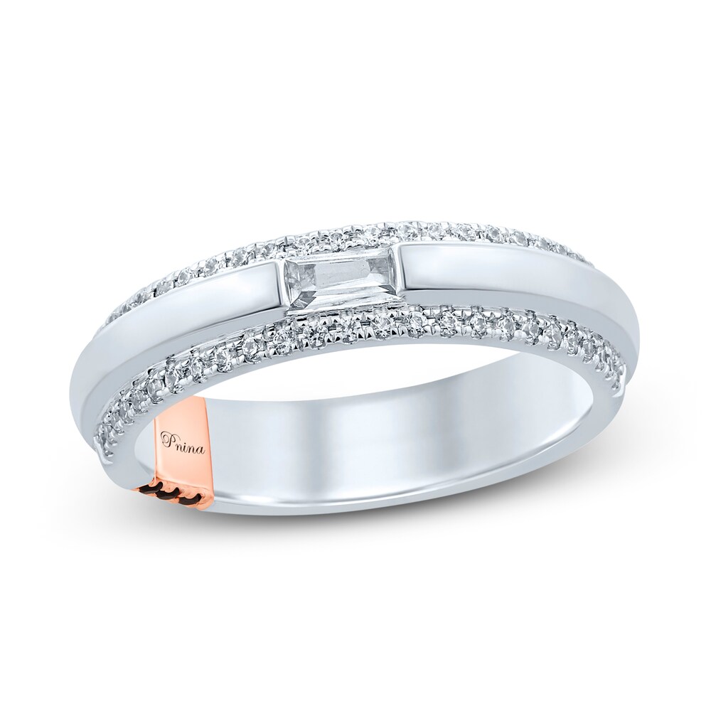 Pnina Tornai Found The One Men's Diamond Wedding Band 1/2 ct tw Round/Baguette 14K White Gold vca9cZHW Pnina Tornai Found The One Men's Diamond Wedding Band 1/2 ct tw Round/Baguette 14K White Gold vca9cZHW