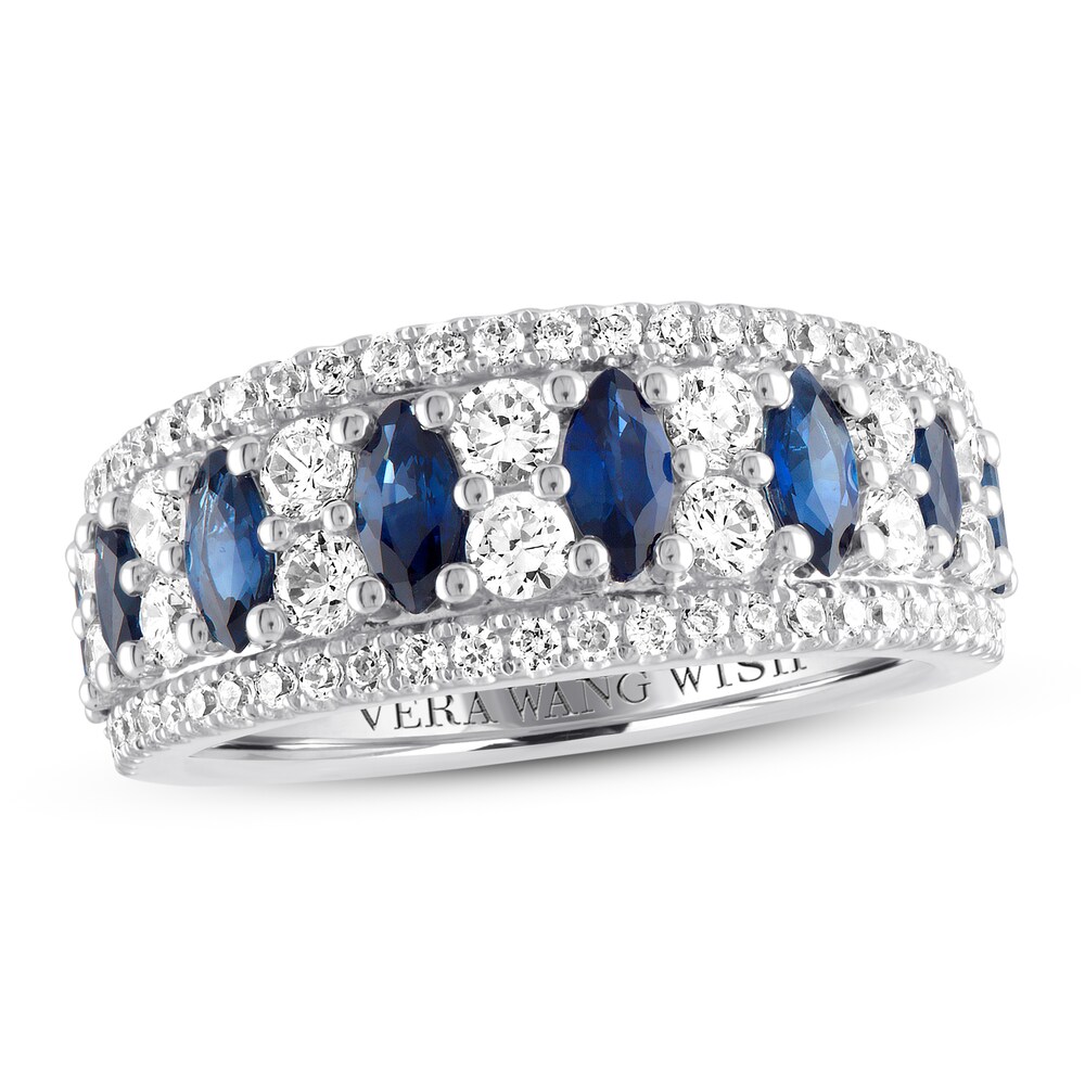 Vera Wang WISH Diamond & Sapphire Band 1 carat tw 14K Gold vg0FaOcY Vera Wang WISH Diamond & Sapphire Band 1 carat tw 14K Gold vg0FaOcY