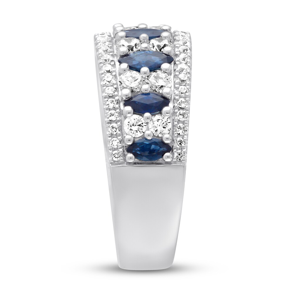 Vera Wang WISH Diamond & Sapphire Band 1 carat tw 14K Gold vg0FaOcY Vera Wang WISH Diamond & Sapphire Band 1 carat tw 14K Gold vg0FaOcY