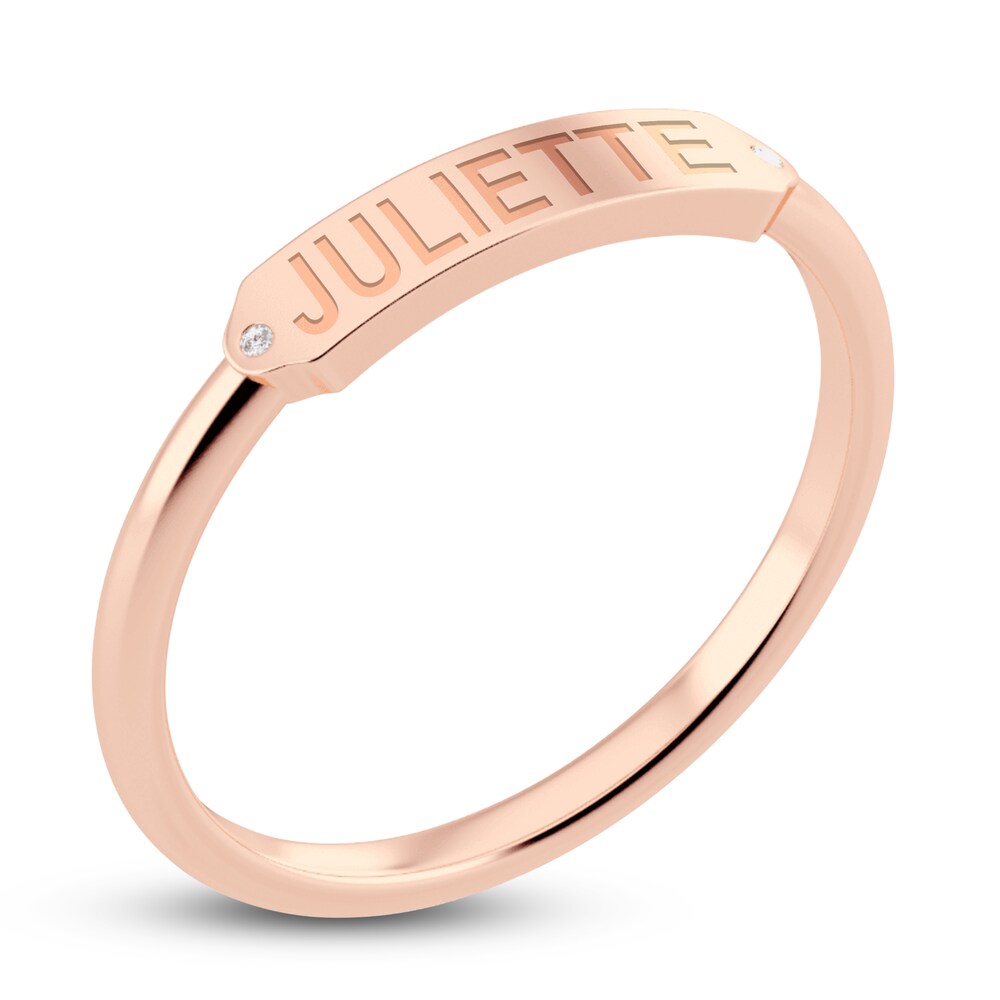Juliette Maison Diamond Engravable Ring 1/20 ct tw Round 10K Rose Gold vmA2wcWv Juliette Maison Diamond Engravable Ring 1/20 ct tw Round 10K Rose Gold vmA2wcWv