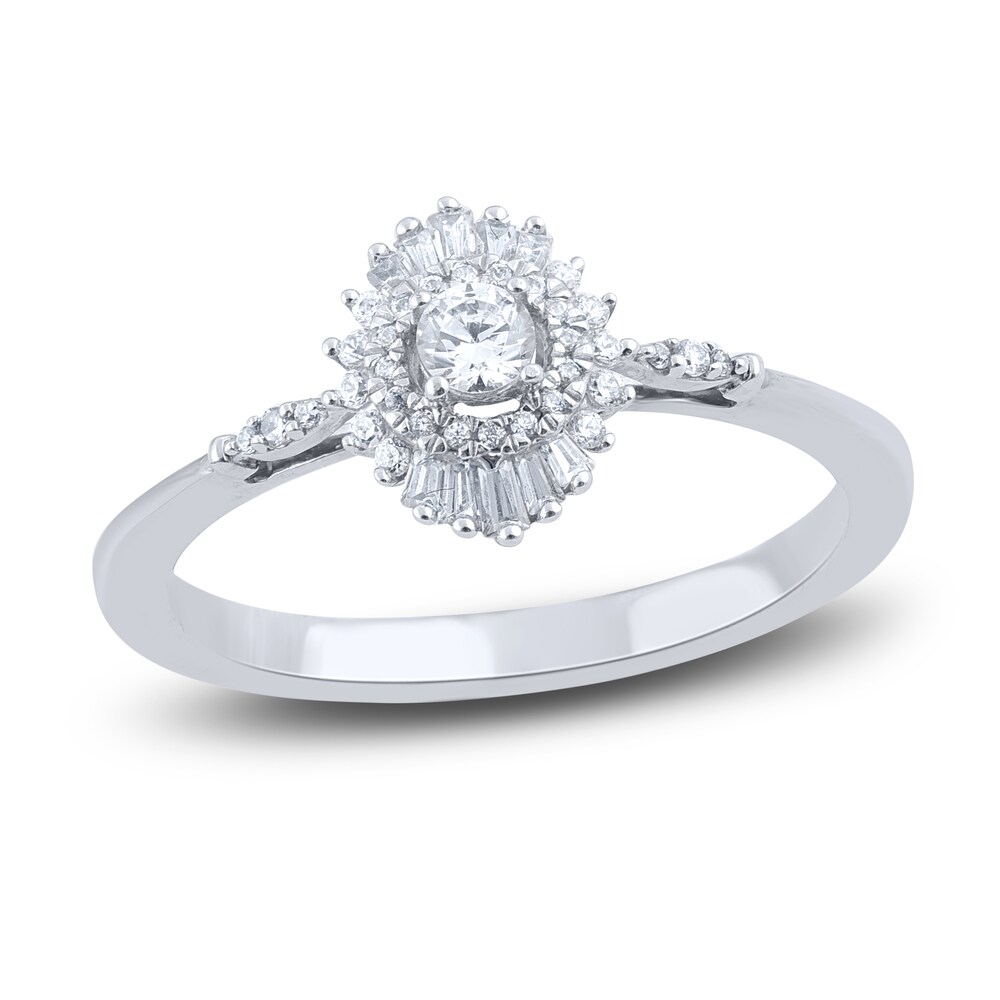 Diamond Promise Ring 1/4 ct tw Round 14K White Gold vq0nbjyv Diamond Promise Ring 1/4 ct tw Round 14K White Gold vq0nbjyv