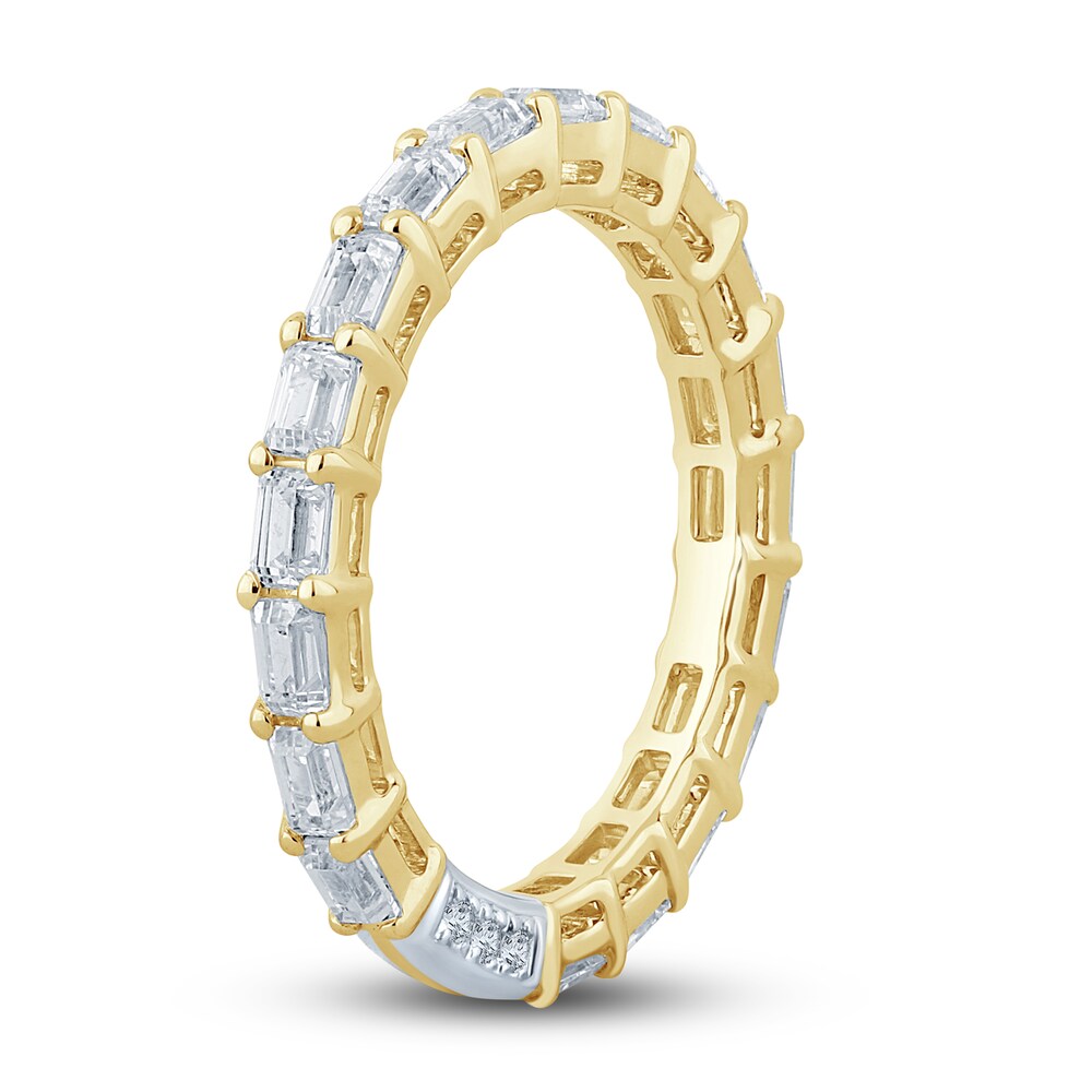 Pnina Tornai Diamond Eternity Ring 2 ct tw Baguette 14K Yellow Gold vqSFp35P