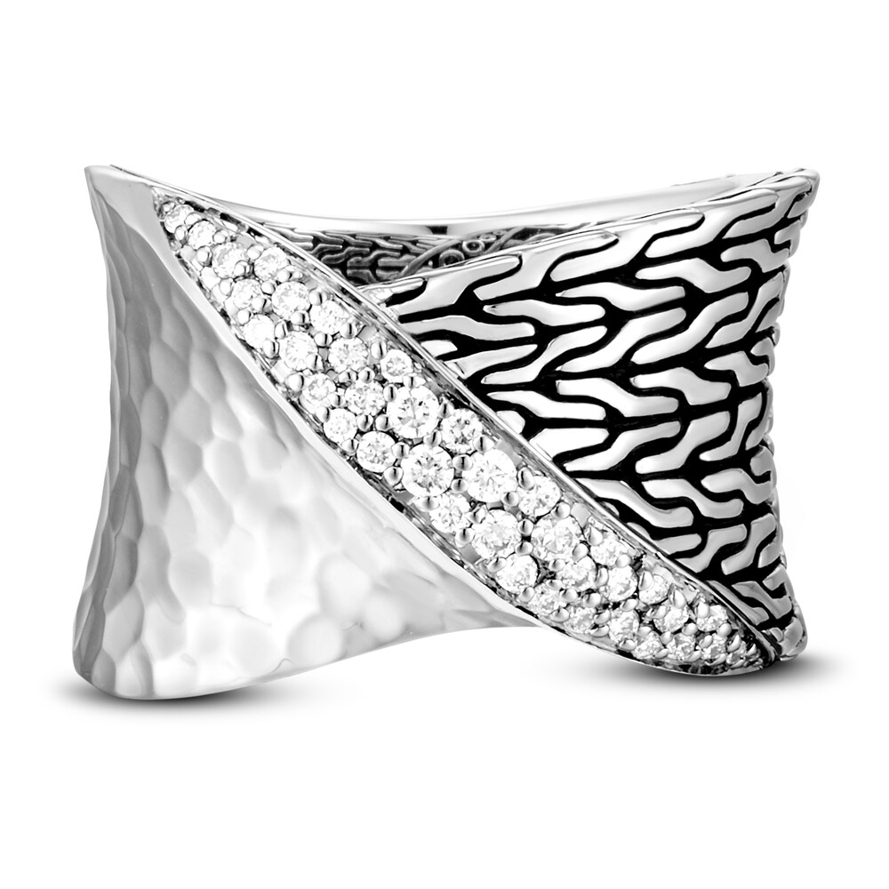 John Hardy Twist Ring 1/3 ct tw Diamonds Sterling Silver w4vSUow1 John Hardy Twist Ring 1/3 ct tw Diamonds Sterling Silver w4vSUow1