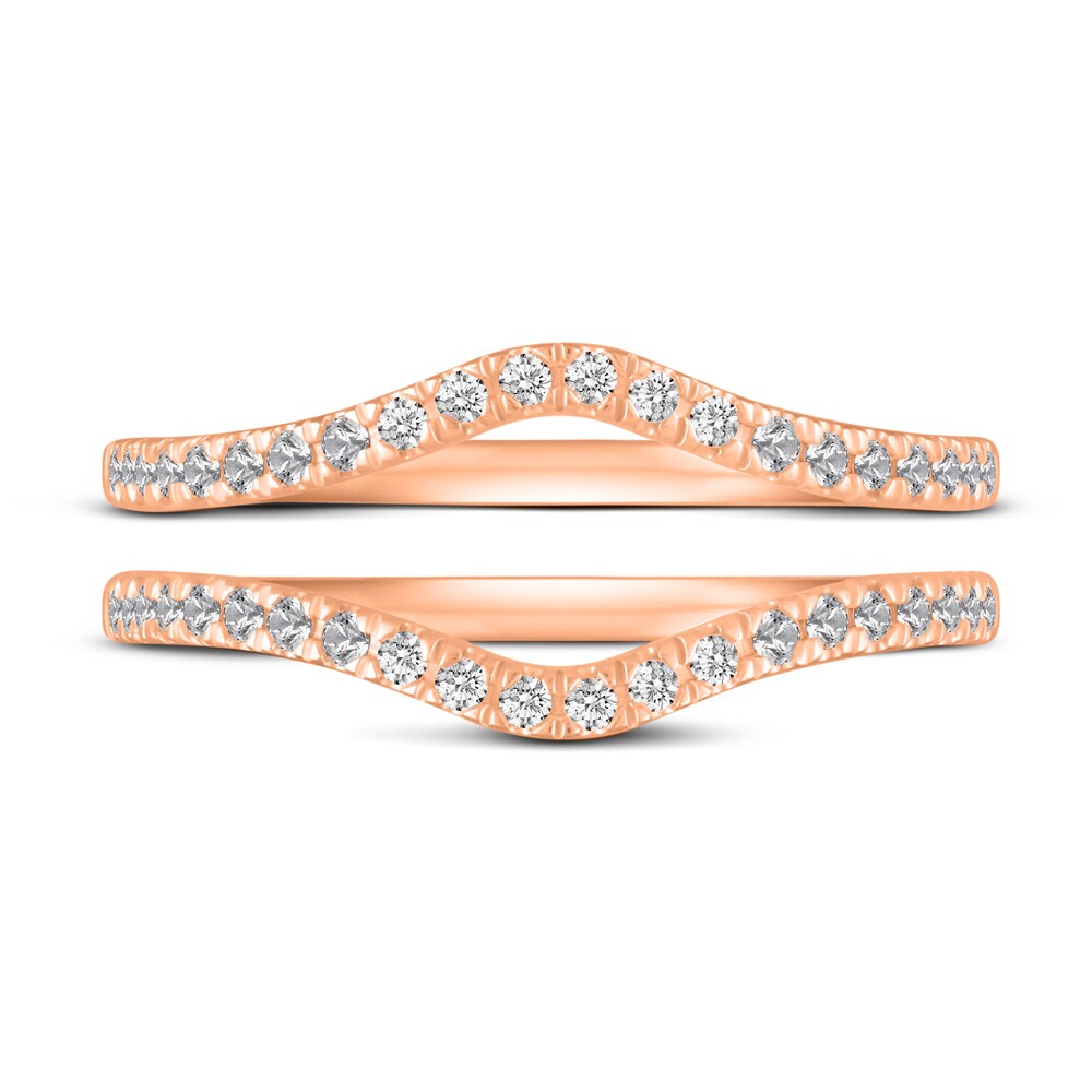 Diamond Double Wedding Band Set 1/4 ct tw 14K Rose Gold w6vimHx7 Diamond Double Wedding Band Set 1/4 ct tw 14K Rose Gold w6vimHx7