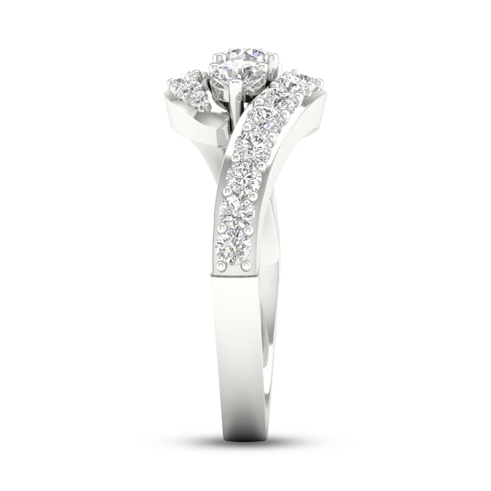 Diamond 3-Stone Ring 1-1/6 ct tw Round 14K White Gold w7gH3ukH Diamond 3-Stone Ring 1-1/6 ct tw Round 14K White Gold w7gH3ukH