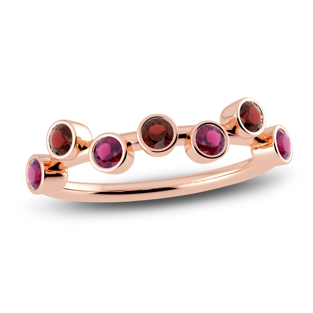 Juliette Maison Natural Rhodolite Garnet & Natural Garnet Ring 10K Rose Gold wERIICjF Juliette Maison Natural Rhodolite Garnet & Natural Garnet Ring 10K Rose Gold wERIICjF