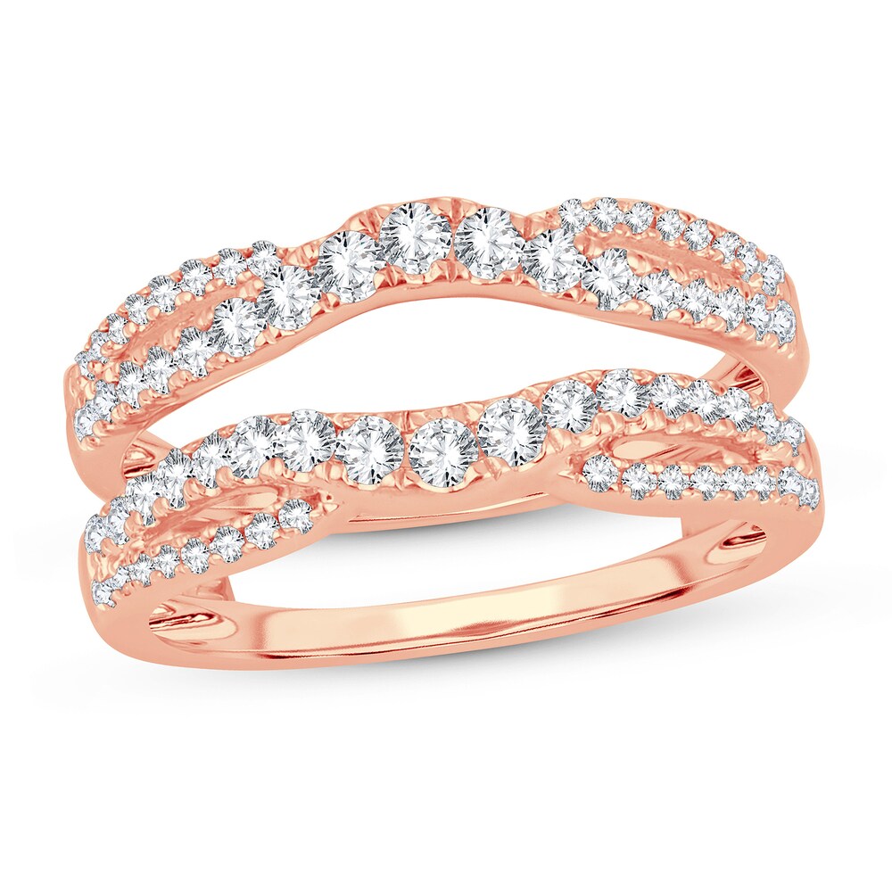 Diamond Enhancer Ring 5/8 ct tw Round 14K Rose Gold wWfpofzb Diamond Enhancer Ring 5/8 ct tw Round 14K Rose Gold wWfpofzb