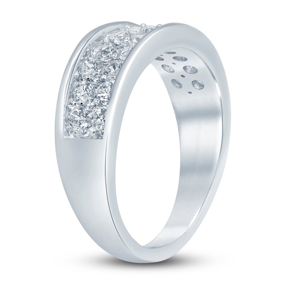 Lab-Created Diamond Anniversary Band 1 ct tw Round 14K White Gold wdWwgokT Lab-Created Diamond Anniversary Band 1 ct tw Round 14K White Gold wdWwgokT
