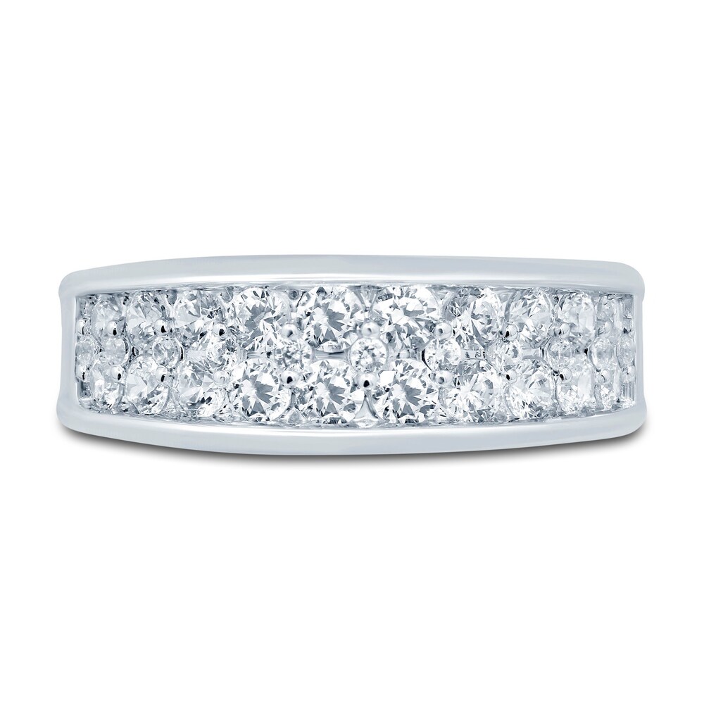 Lab-Created Diamond Anniversary Band 1 ct tw Round 14K White Gold wdWwgokT Lab-Created Diamond Anniversary Band 1 ct tw Round 14K White Gold wdWwgokT