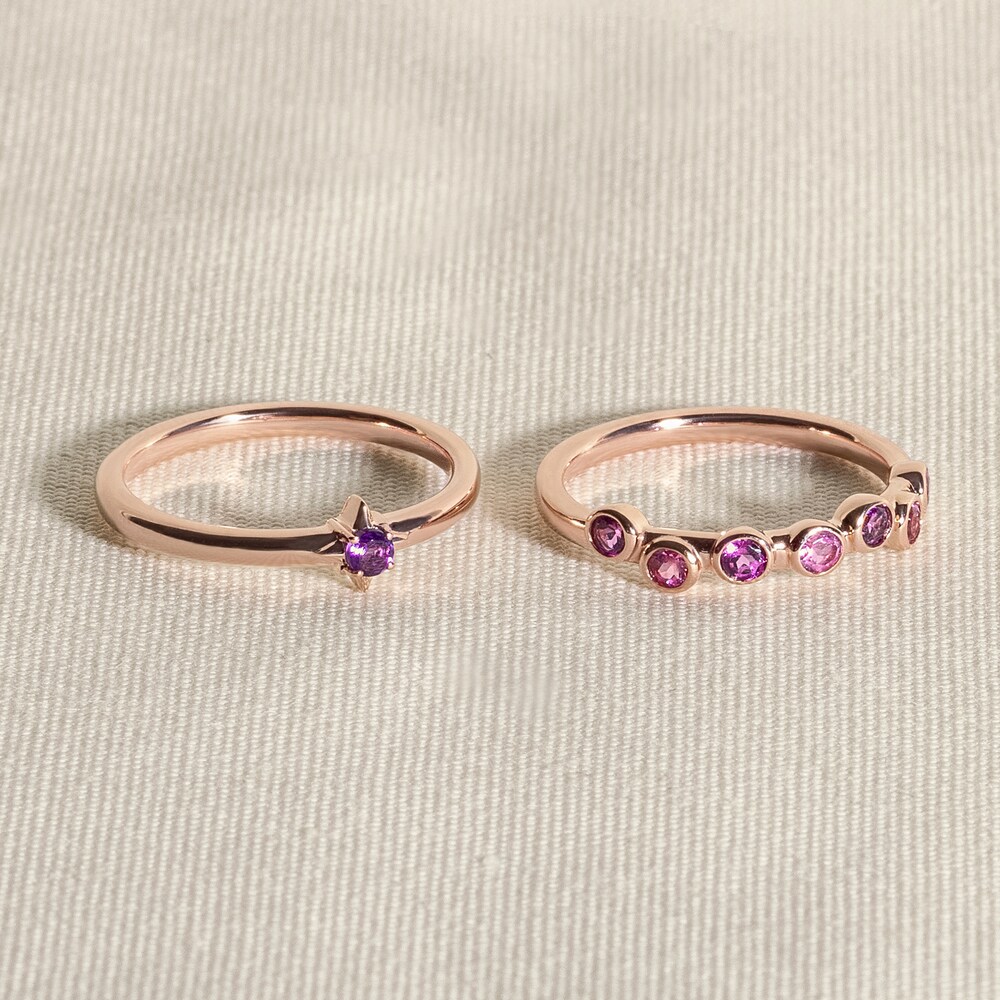 Juliette Maison Natural Rhodolite Garnet & Natural Garnet Ring 10K Rose Gold we5ENb9q