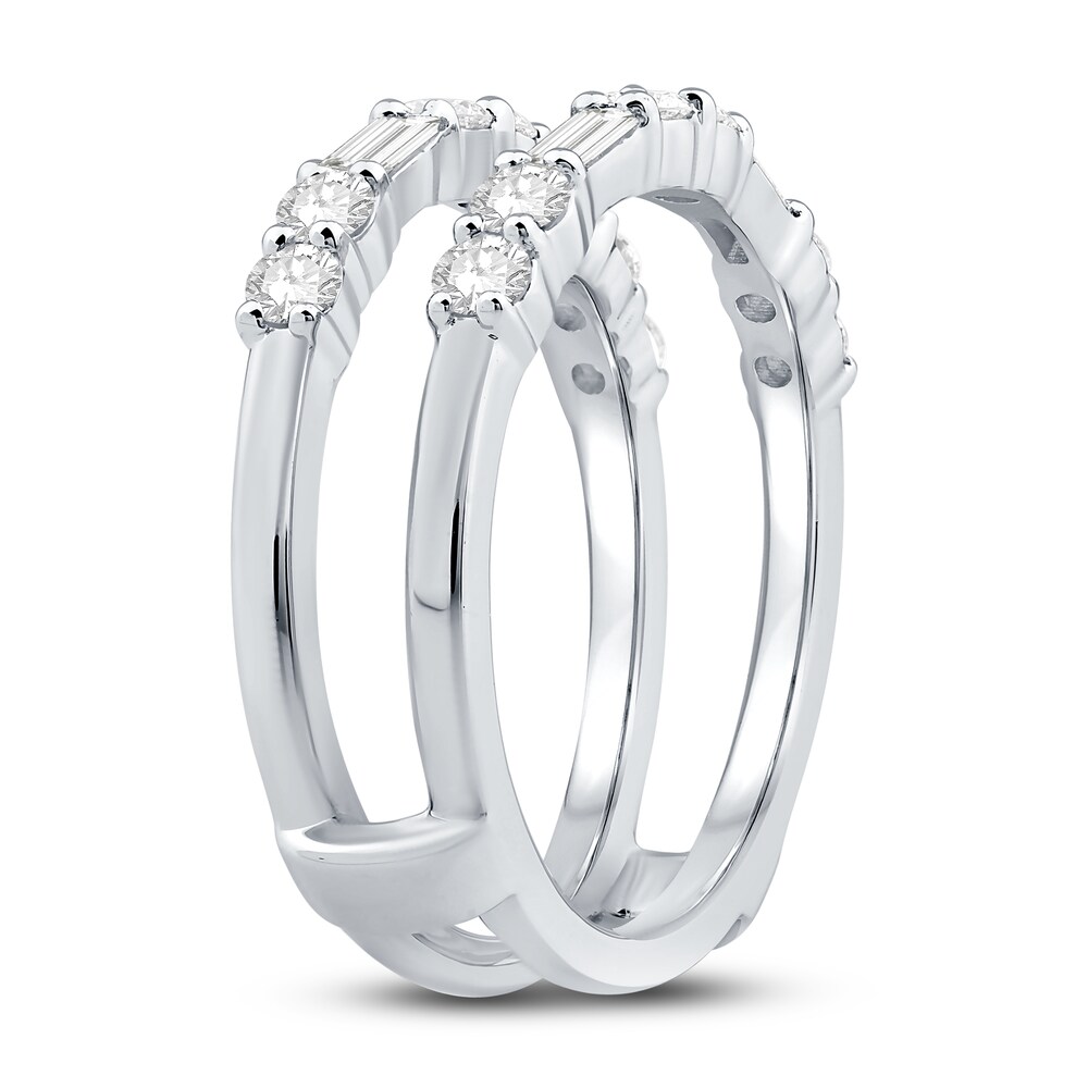 Diamond Enhancer Ring 7/8 ct tw Baguette/Round Platinum wf9wccIx Diamond Enhancer Ring 7/8 ct tw Baguette/Round Platinum wf9wccIx