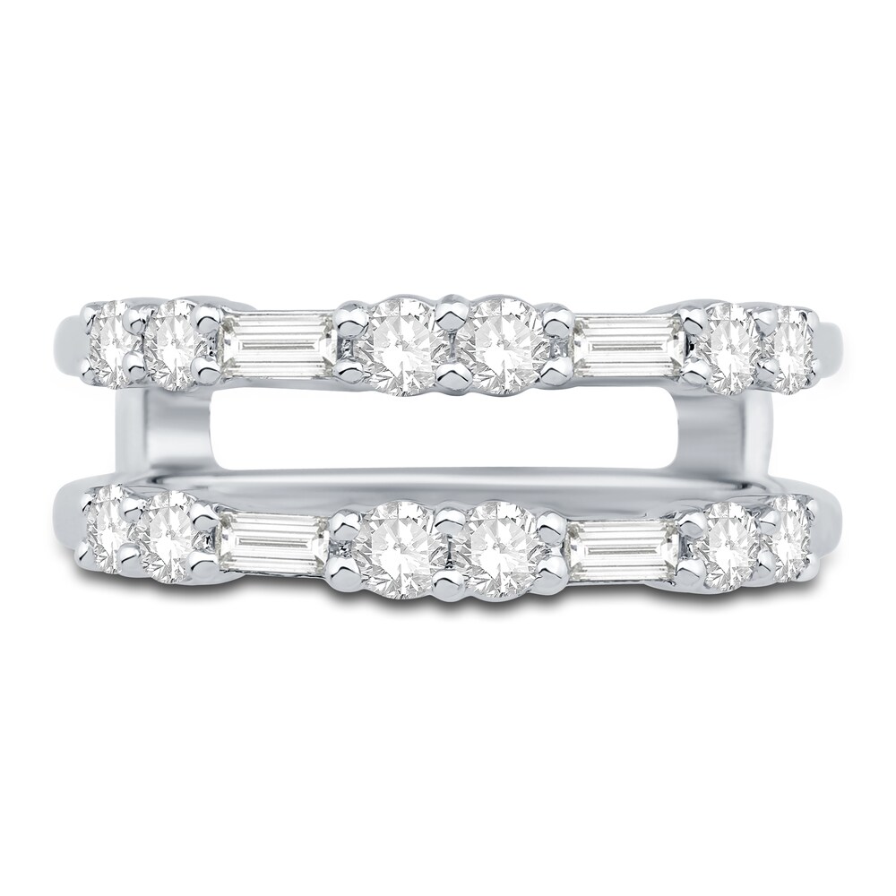 Diamond Enhancer Ring 7/8 ct tw Baguette/Round Platinum wf9wccIx Diamond Enhancer Ring 7/8 ct tw Baguette/Round Platinum wf9wccIx