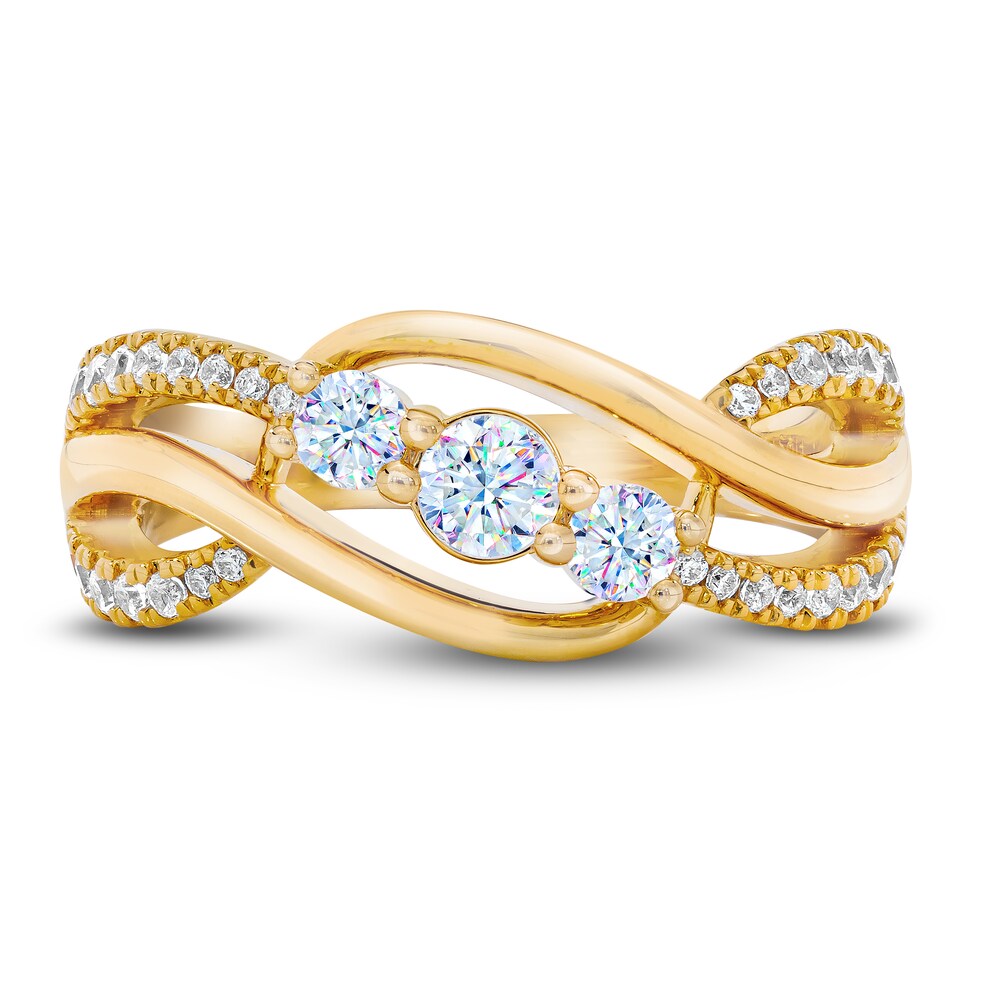 THE LEO First Light Diamond Ring 5/8 ct tw Round 14K Yellow Gold wt1ccFDT THE LEO First Light Diamond Ring 5/8 ct tw Round 14K Yellow Gold wt1ccFDT