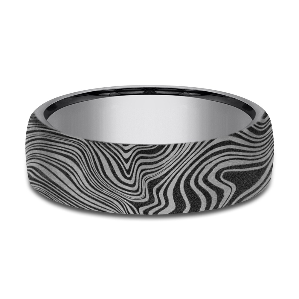 Men\'s Tamascus Marble Wedding Band Tantalum wuEVGfbY Men\'s Tamascus Marble Wedding Band Tantalum wuEVGfbY