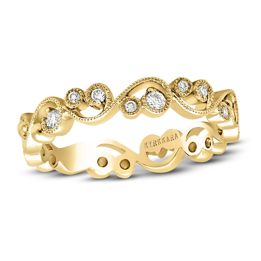 Kirk Kara Diamond Lace Wedding Band 1/8 ct tw Round 18K Yellow Gold wxMwPj45 Kirk Kara Diamond Lace Wedding Band 1/8 ct tw Round 18K Yellow Gold wxMwPj45