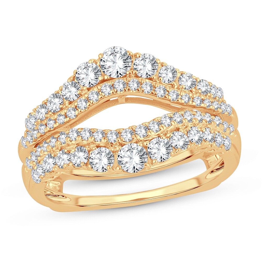 Diamond Enhancer Ring 1 ct tw Round 14K Yellow Gold wxzkpxxS Diamond Enhancer Ring 1 ct tw Round 14K Yellow Gold wxzkpxxS