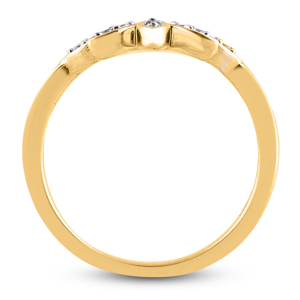 Diamond Wedding Band 1/15 ct tw Round 14K Yellow Gold wzLIAUtV Diamond Wedding Band 1/15 ct tw Round 14K Yellow Gold wzLIAUtV