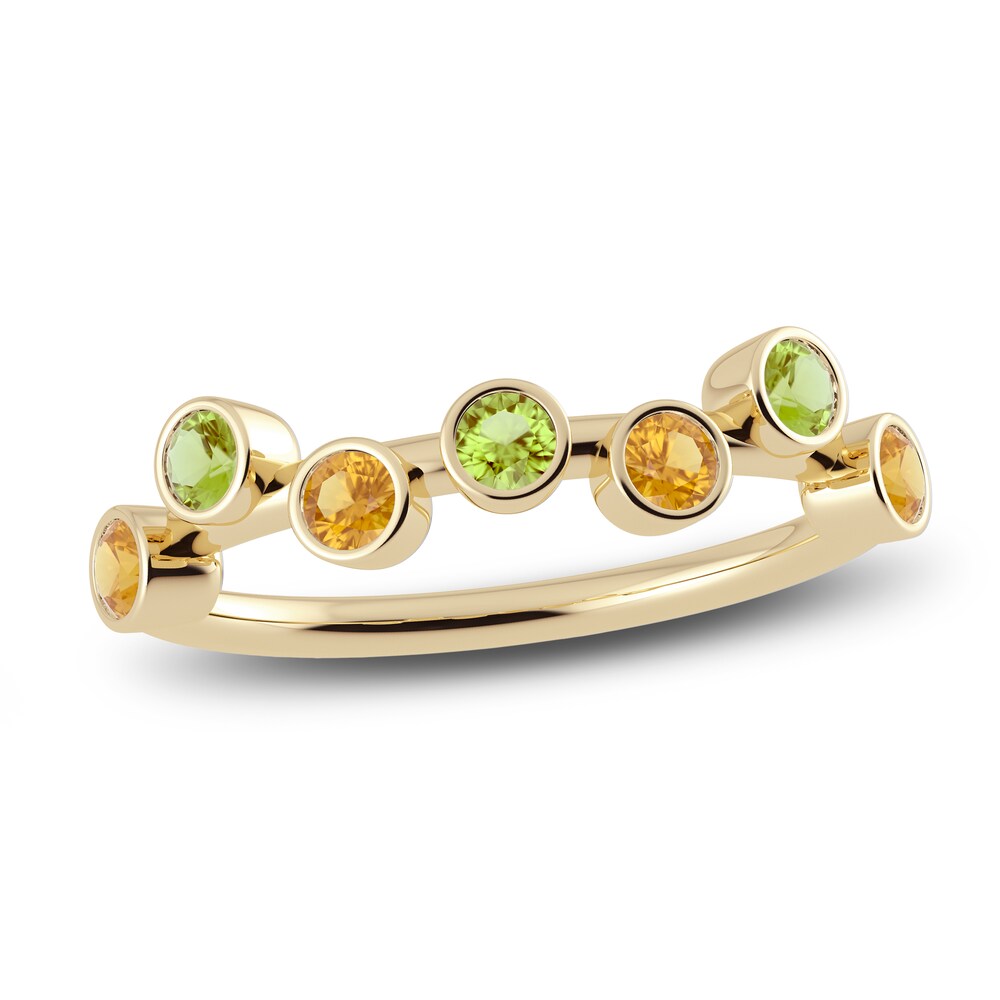 Juliette Maison Natural Peridot & Natural Citrine Ring 10K Yellow Gold wzqdNNno Juliette Maison Natural Peridot & Natural Citrine Ring 10K Yellow Gold wzqdNNno