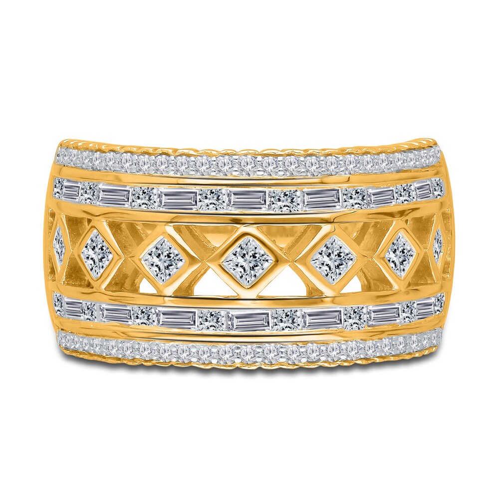 Kallati Diamond Ring 1 ct tw Round/Baguette 14K Yellow Gold x1wThVDv Kallati Diamond Ring 1 ct tw Round/Baguette 14K Yellow Gold x1wThVDv