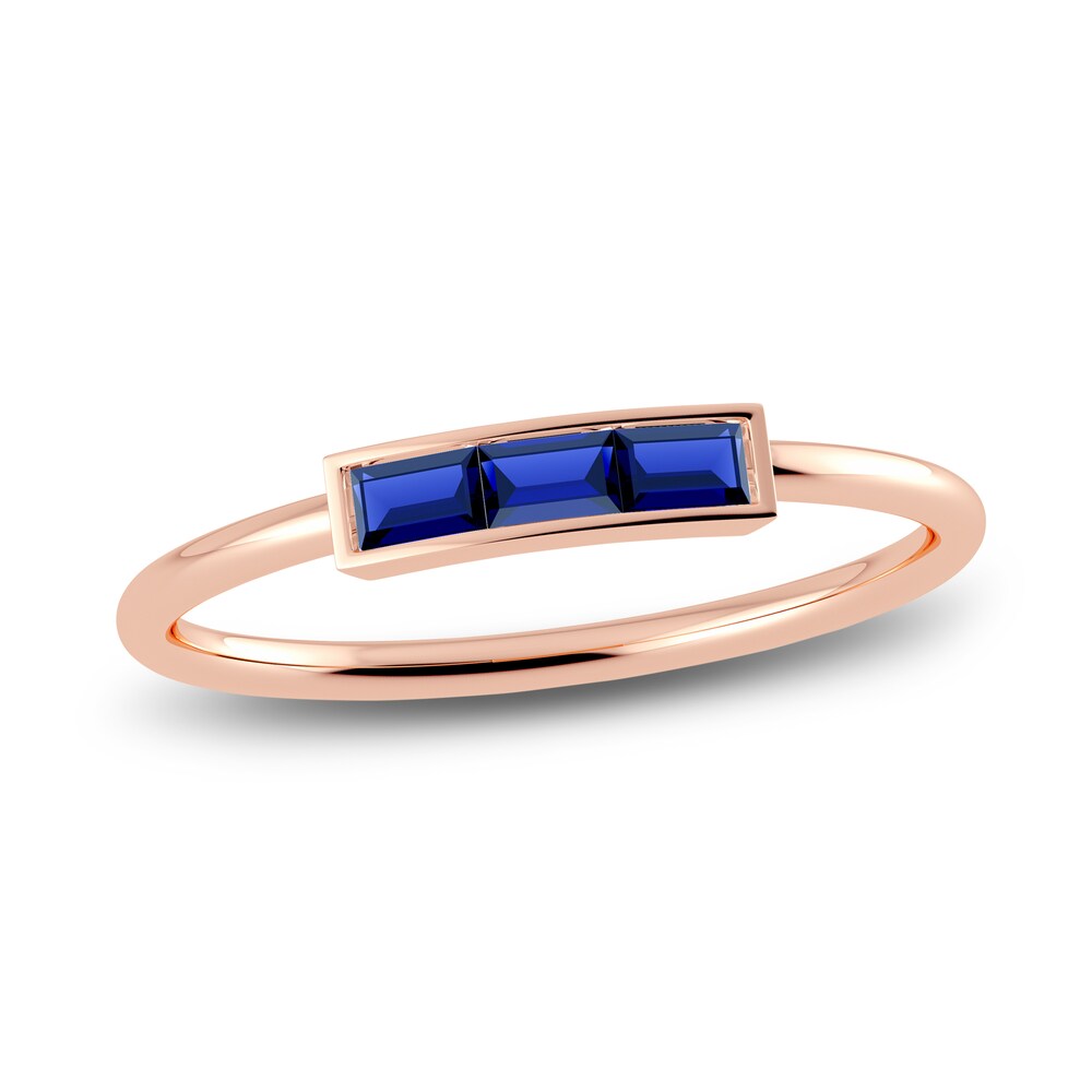 Juliette Maison Natural Blue Sapphire Baguette Bar Ring 10K Rose Gold x9uUsukD Juliette Maison Natural Blue Sapphire Baguette Bar Ring 10K Rose Gold x9uUsukD