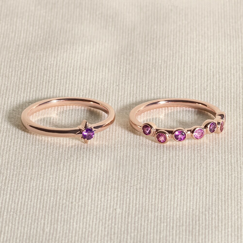 Juliette Maison Natural Emerald & Natural White Sapphire Ring 10K White Gold xFFzbiza Juliette Maison Natural Emerald & Natural White Sapphire Ring 10K White Gold xFFzbiza